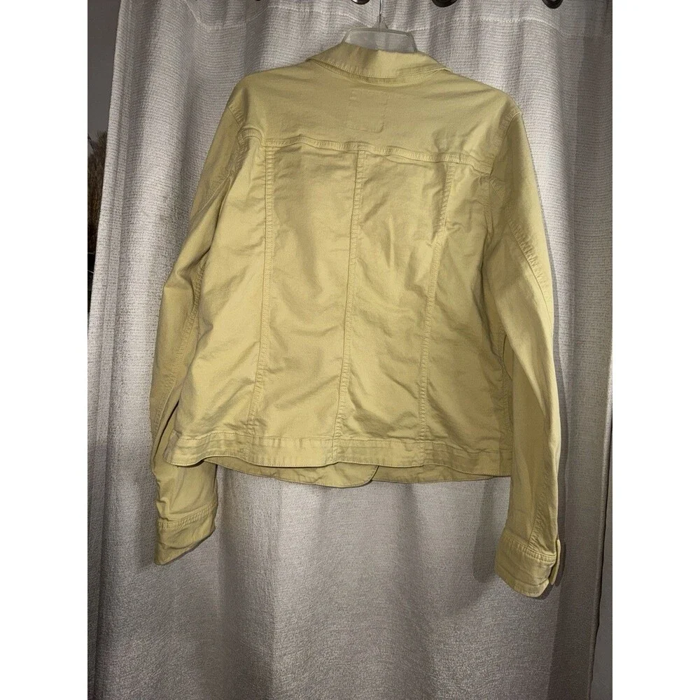 TALBOTS Denim Cut Jacket Top Size 20